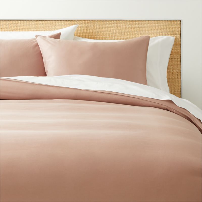 View Organic Cotton Sateen 520 Thread Count Fawn Full/Queen Duvet Cover details