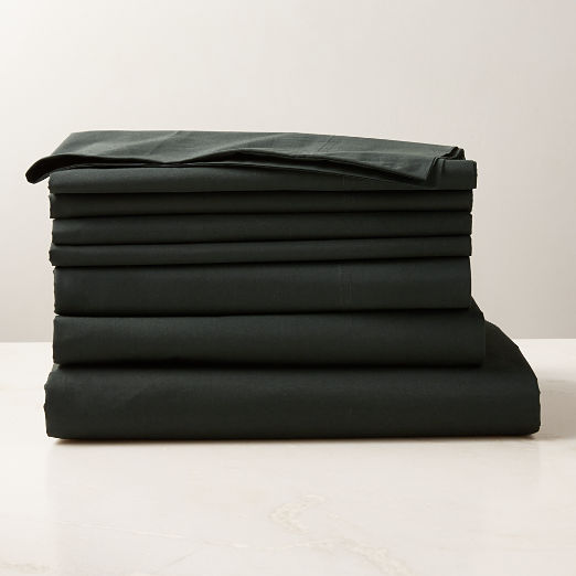 Organic Cotton Percale 400-Thread-Count Scarab Bedding Set