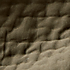 Stitched Organic Cotton Sateen Charcoal Grey King Quilt