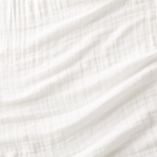 Organic Cotton Gauze White King Sheet Set