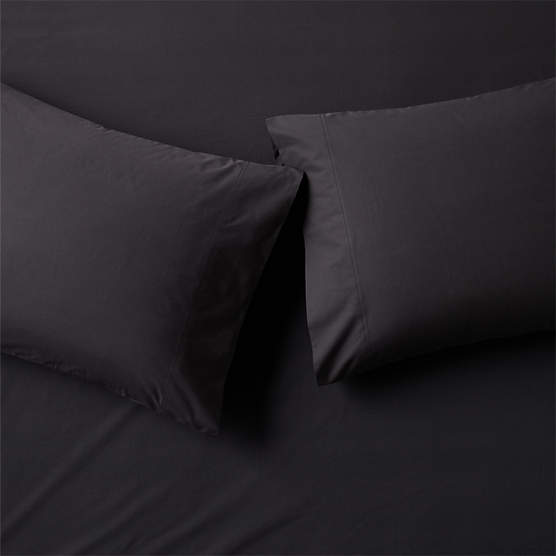 Marisal Organic Cotton 400 Thread Count Percale White And Black King