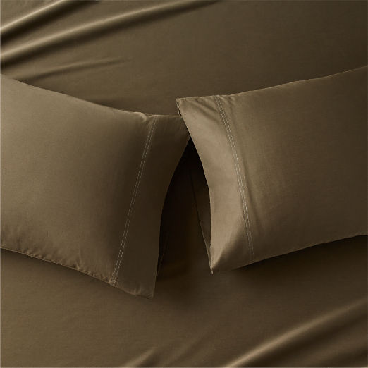 green pillowcases CB2
