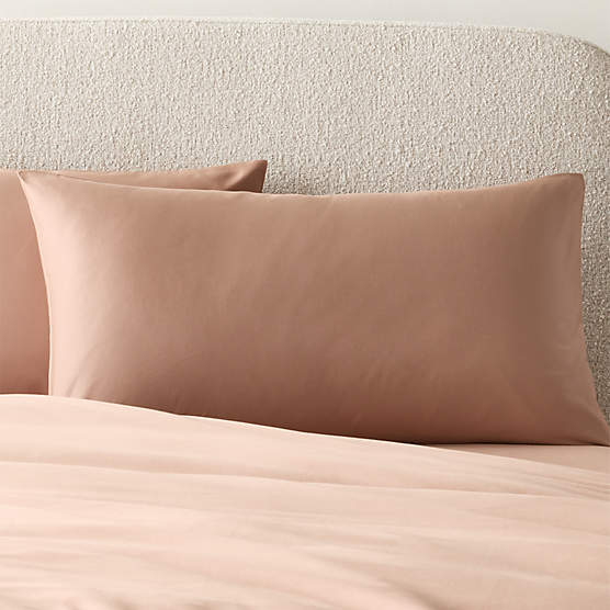 Classic Organic Cotton Sateen 520 Thread Count Dark Taupe King Pillow Shams Set of 2