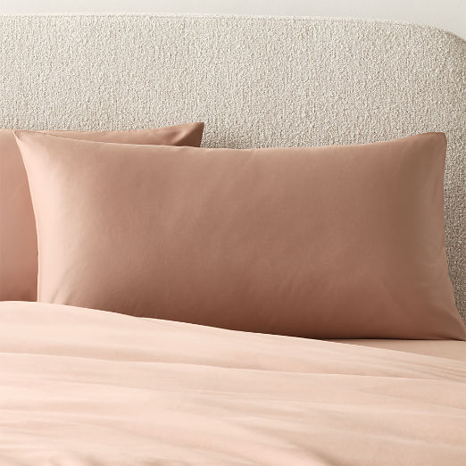 Classic Organic Cotton Sateen 520 Thread Count Dark Taupe King Pillow Shams Set of 2