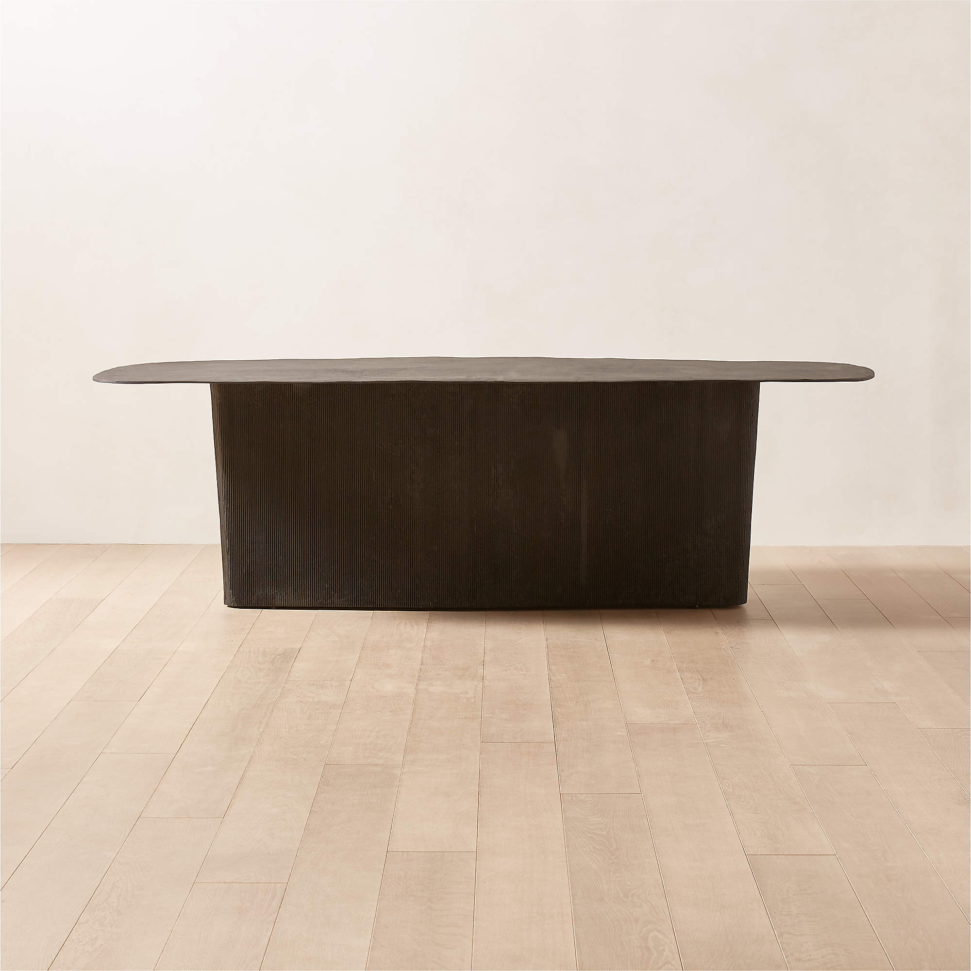 Origin Modern 100" Black Metal Dining Table + Reviews CB2 Canada
