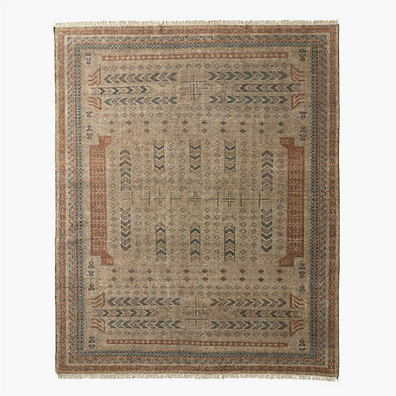 Orin Hand-Knotted Brown Wool Area Rug 8'x10'
