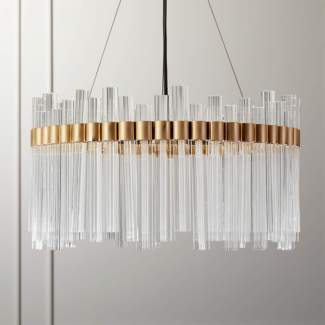 Teardrops Capiz Chandelier + Reviews | CB2