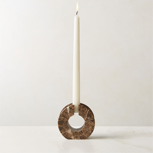 Marble Candle Holders CB2