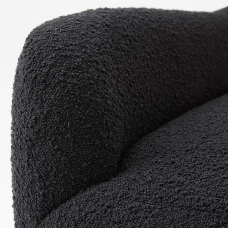 Orleans 62" Black Boucle Upholstered Bench - image 8 of 12