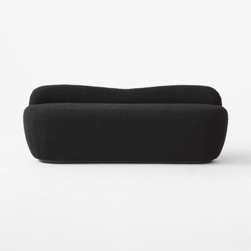 Orleans 62" Black Boucle Upholstered Bench - image 4 of 12