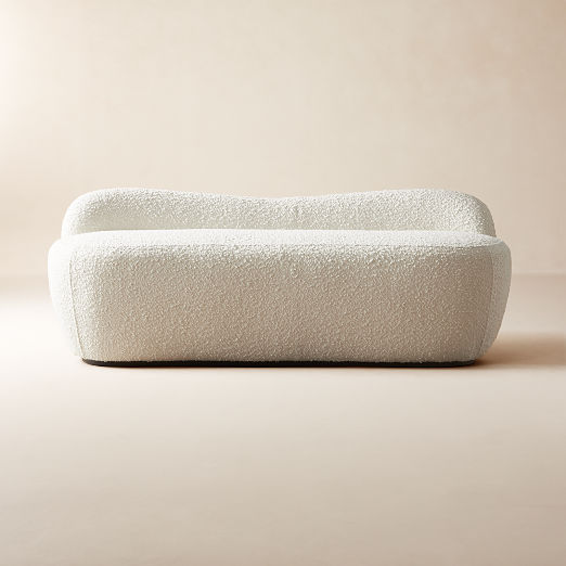 Orleans 62" Warm White Boucle Upholstered Bench