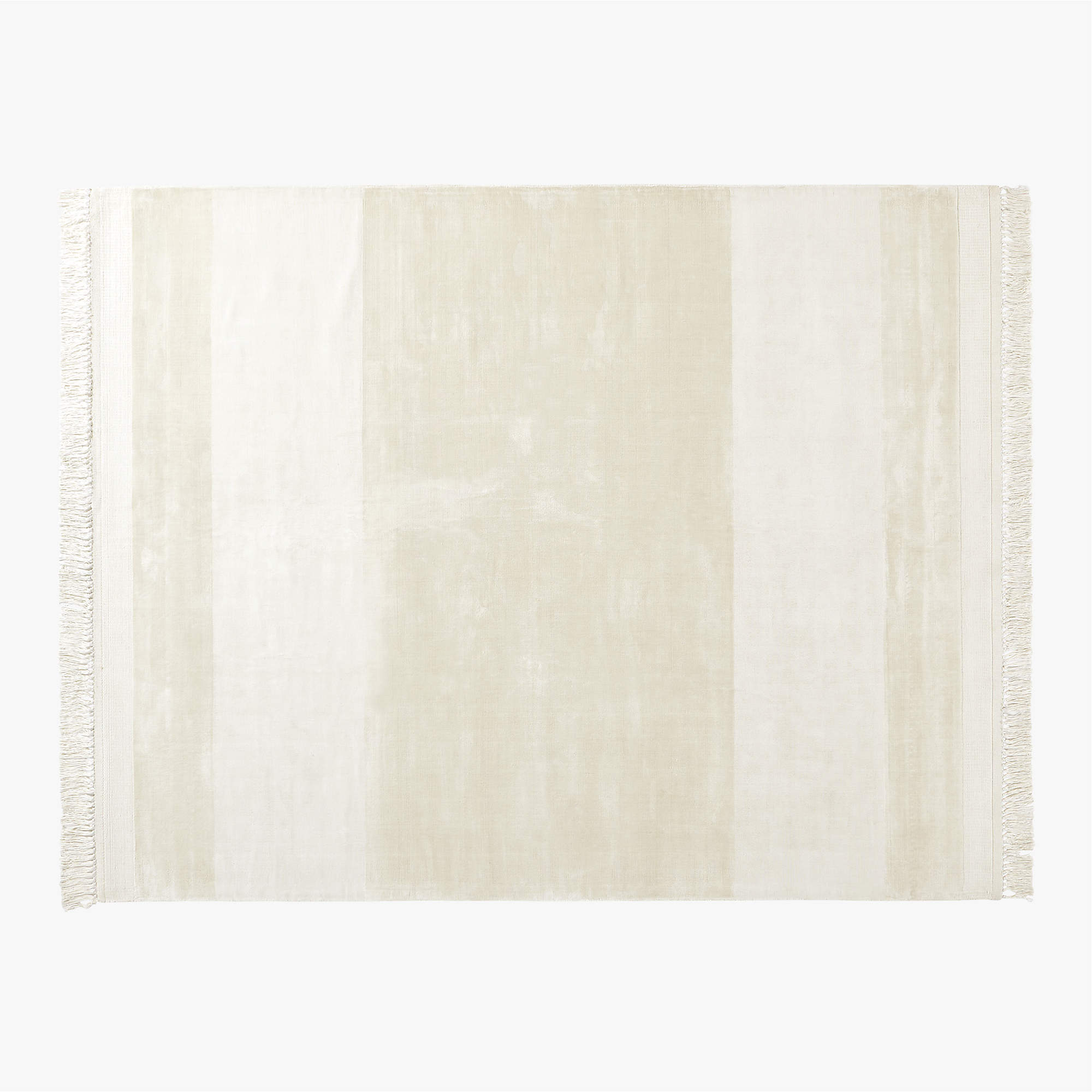 Orlina Modern Handloomed Viscose Ivory Area Rug 8'x10' + Reviews CB2