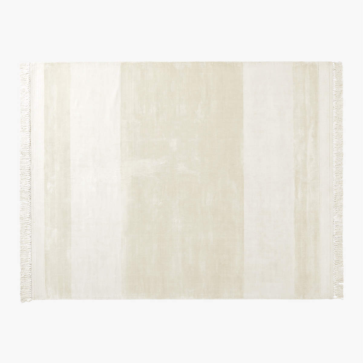 Orlina Modern Handloomed Viscose Ivory Area Rug 8'x10' + Reviews CB2