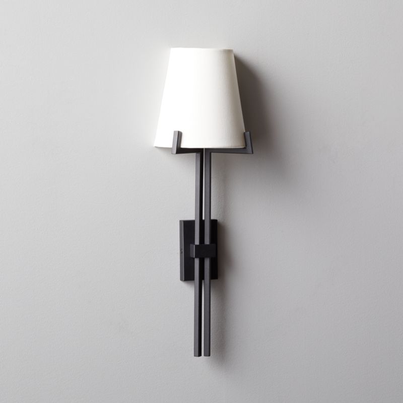 Ornado Black Wall Sconce CB2