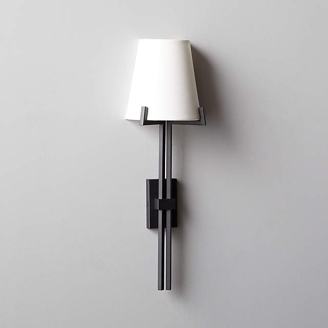 black wall sconce