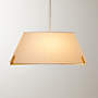View Ornado Polished Brass Shaded Pendant Light - image 2 of 6