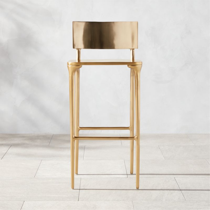 Oro Gold Bar Stool Set of 2 - image 0 of 7