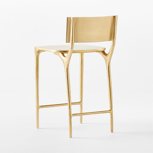 Oro Gold Metal Counter Stool