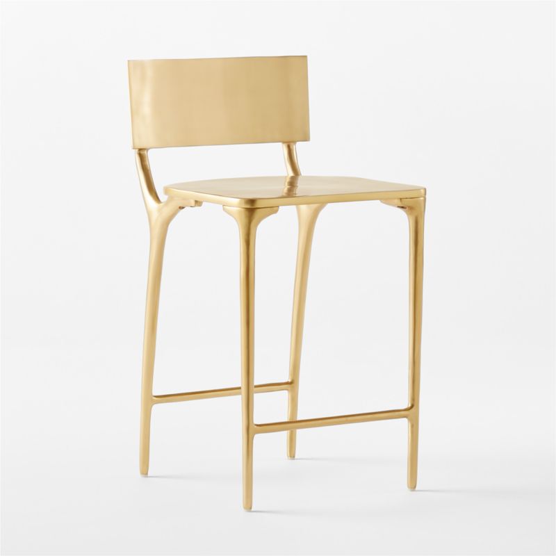 Oro Gold Counter Stool Set of 2 - image 3 of 7