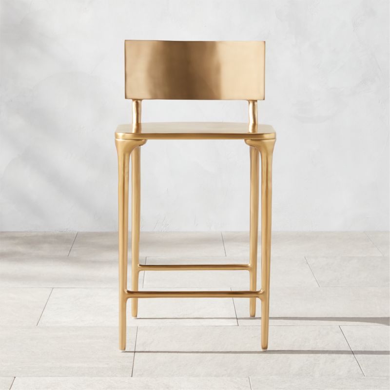 Oro Gold Counter Stool Set of 2 - image 0 of 7