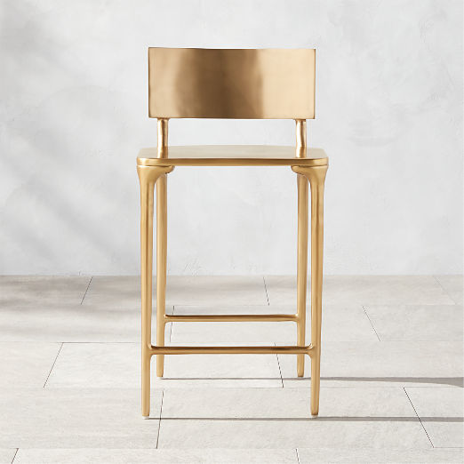 Oro Gold Metal Counter Stool