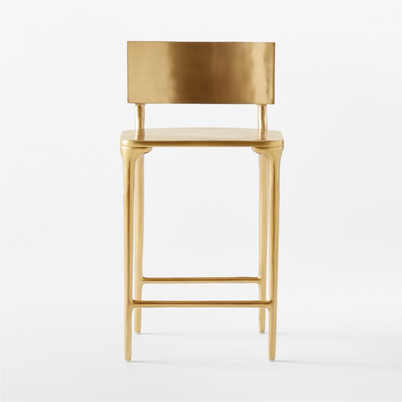 Oro Gold Counter Stool Set of 2 - image 2 of 7