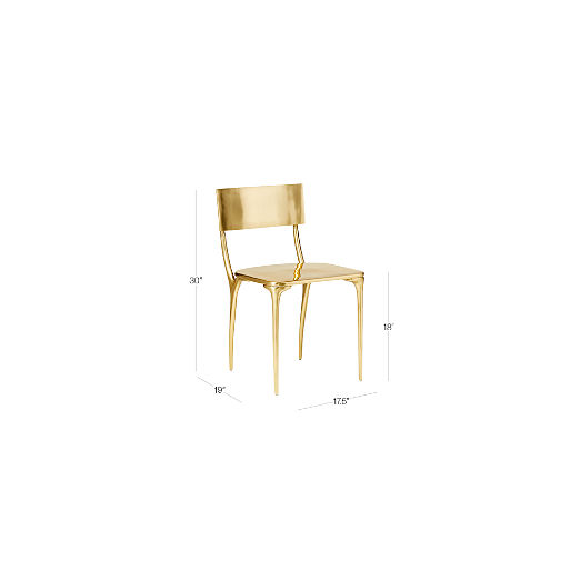 Oro Gold Outdoor Dining Chair Set of 4