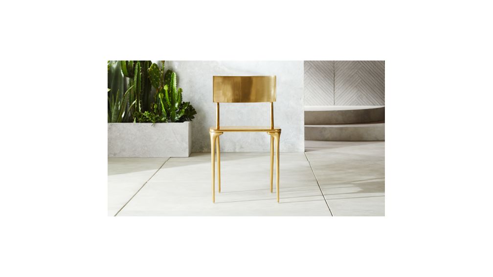 Oro Gold Dining Chair + Reviews | CB2