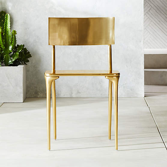 Oro Gold Outdoor Dining Chair Set of 4