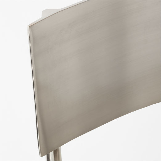 Oro Polished Silver Dining Chairs Set of 4