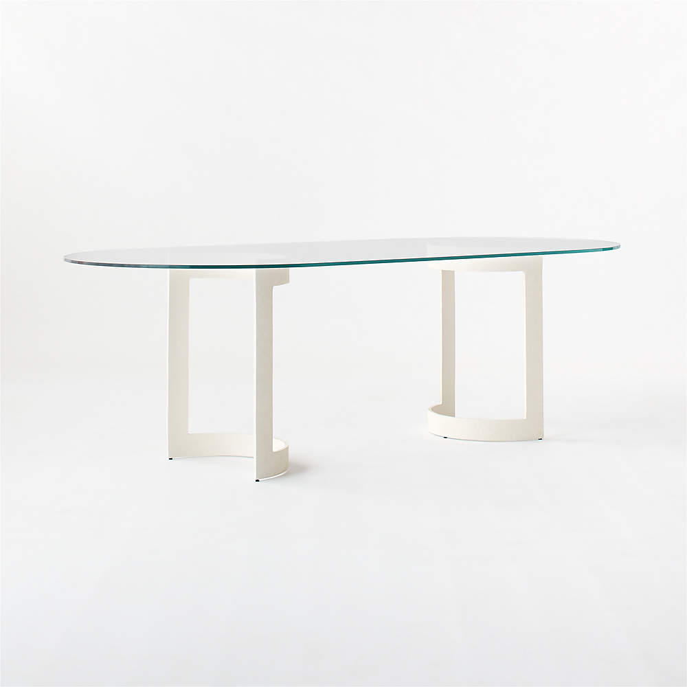 orrin white oval dining table