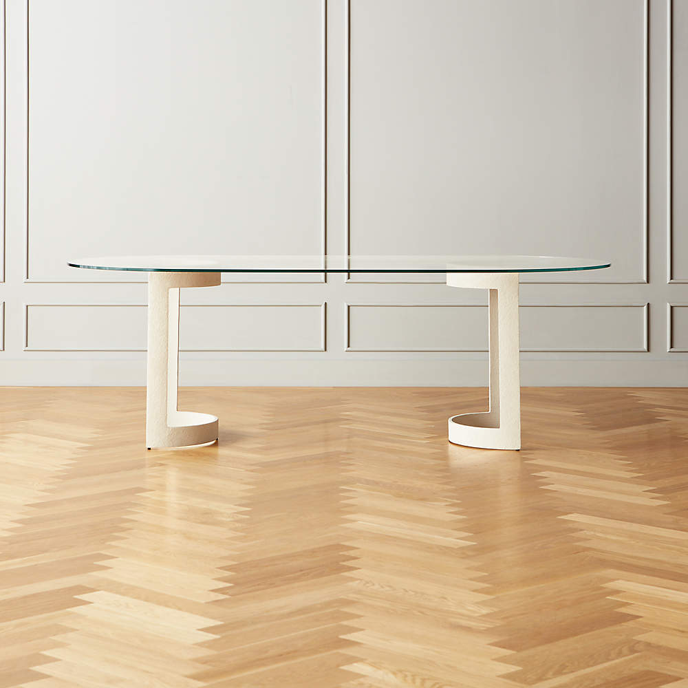 cb2 white tulip table