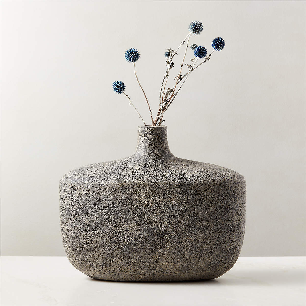 Orson Grey Terracotta Vase | CB2