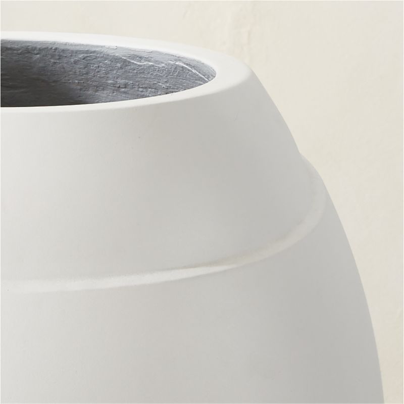 Ortice Round White Indoor/Outdoor Planter Tall - image 4 of 7