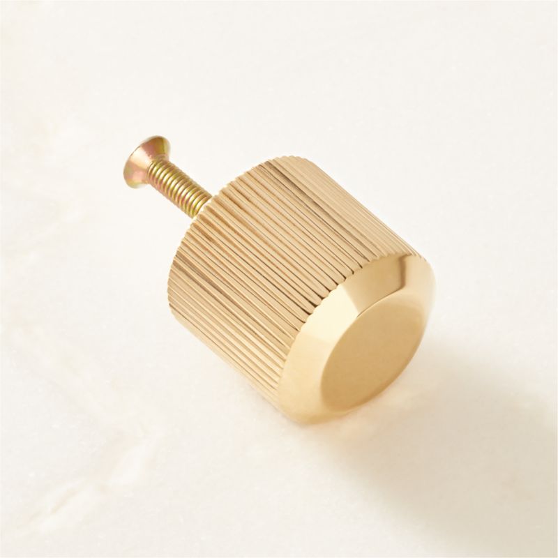 Orvietto Unlacquered Brass Knob 1'' - image 4 of 5