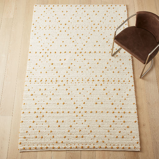 Modern Area Rugs Tufted Flatweave More Cb2 Orville Light Copper Dot Rug