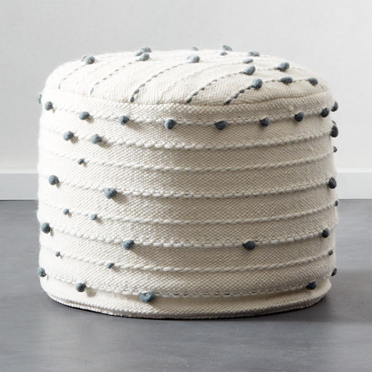 Modern Poufs And Floor Pouf Seating Cb2 Orville Pouf