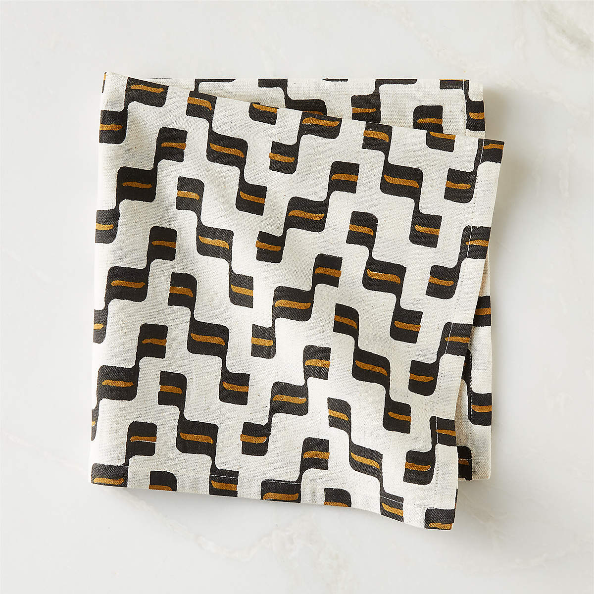 Osric Block Print Cloth Napkin + Reviews | CB2