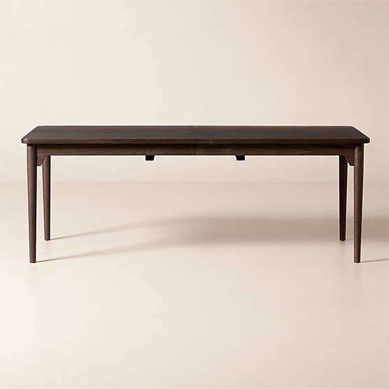 Otis 82"-118" Rectangular Dark Oak Extendable Dining Table