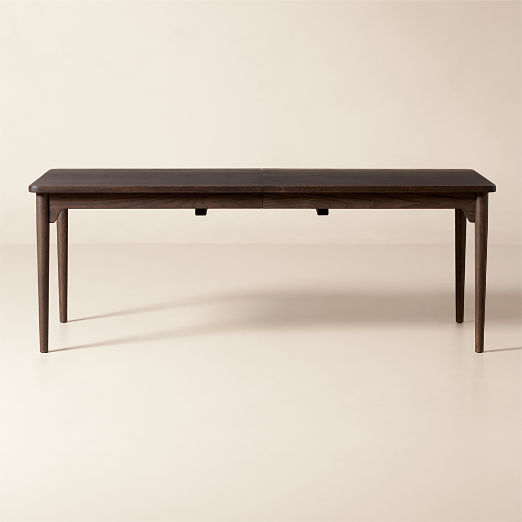 Otis 82"-118" Rectangular Dark Oak Extendable Dining Table