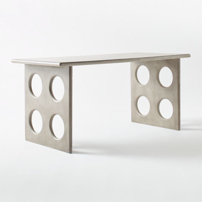 Otto Grey Concrete Desk - image 5 of 10