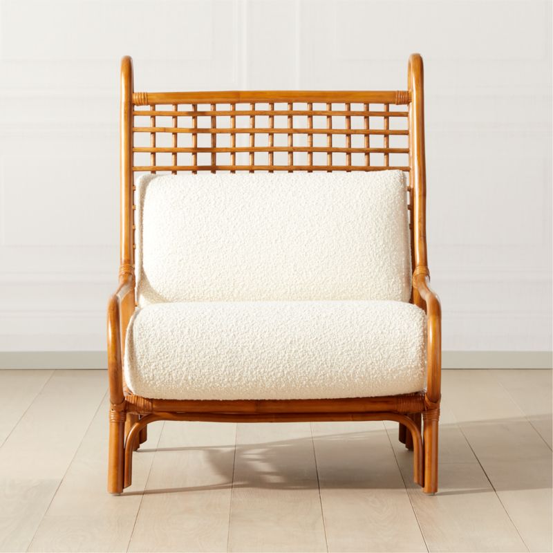 Ouen Rattan Accent Chair + Reviews | CB2 Canada
