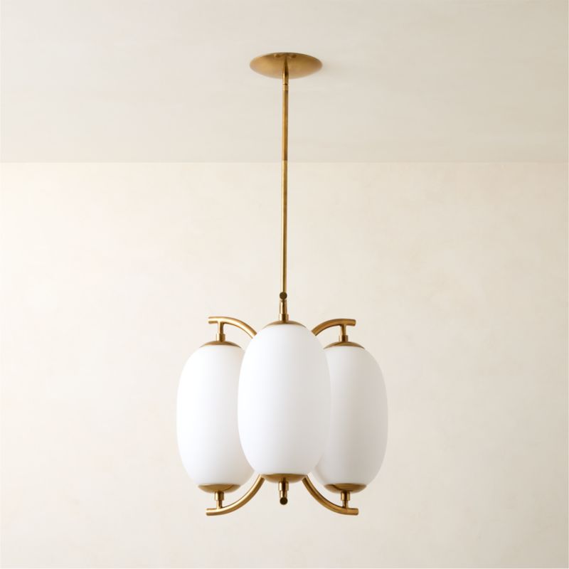 Ovate Glass Pendant Light 17.7" - image 5 of 7