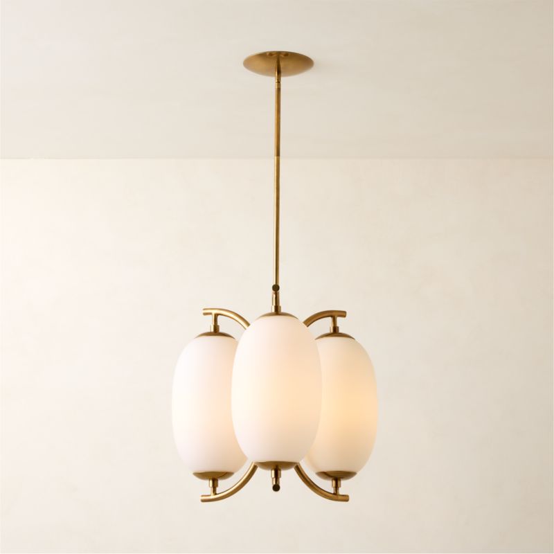 Ovate Glass Pendant Light 17.7" - image 4 of 7