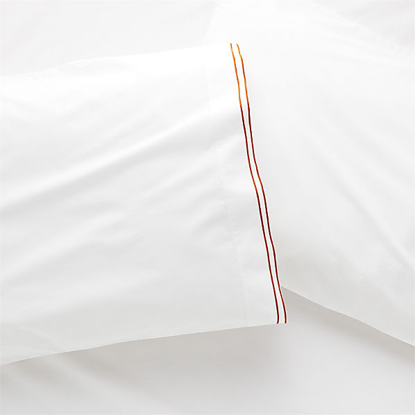 Overlock Copper Stitch Sheet Set Cb2