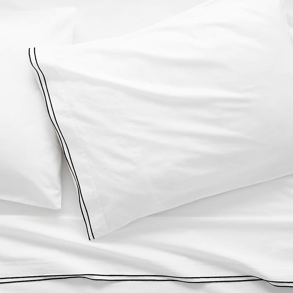 black standard pillowcases