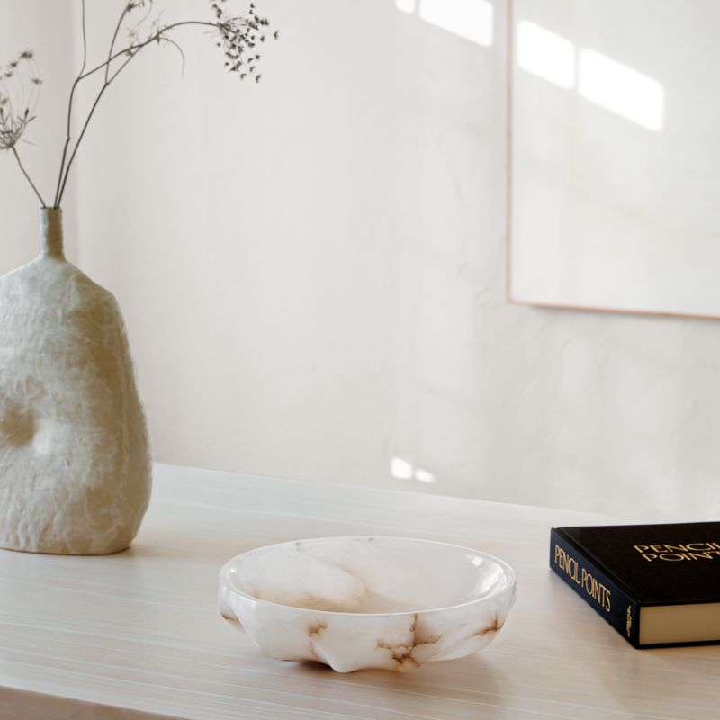 Oyster Alabaster Decorative Bowl - image 5 of 14