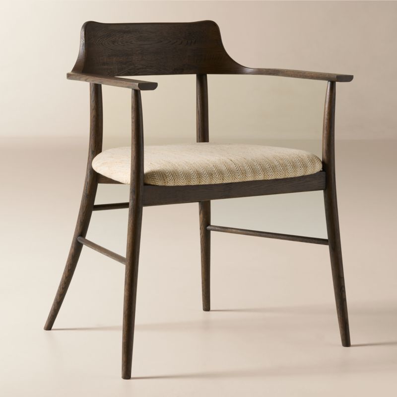 Counsel Mango Wood and Tan Performance Woven Dining Chair by Paul McCobb - image 3 of 8