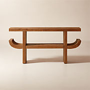 Daybreak 54" Light Ash Wood Console Table