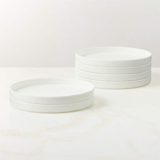 Palacio White Melamine Salad Plates Set of 6